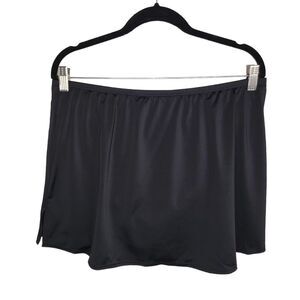 Cacique Lane Bryant black swim skirt size 14